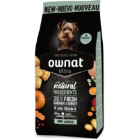 Hrană uscată pentru câini Ownat Ultra Mini Junior Chicken & Turkey 3kg