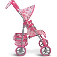 Cărucior pentru păpuși Moni Flower Garden Pink imaginea #4 — magazin online Desire.md