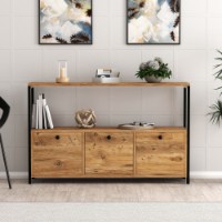 Dulăpior Hanah Home Nero v2 Atlantic Pine/Black