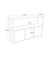 Тумба Hanah Home Nero v2 Atlantic Pine/Black фото №12 — интернет-магазин Desire.md