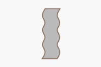 Зеркало Hanah Home Safi White/Walnut фото №5 — интернет-магазин Desire.md