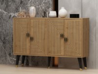 Dulăpior Hanah Home Ahart Sapphire Oak/Gold imaginea #2 — magazin online Desire.md