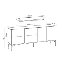 Dulăpior Hanah Home Stella Travertine imaginea #7 — magazin online Desire.md