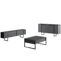 Dulăpior Hanah Home Luxe Anthracite/Black imaginea #7 — magazin online Desire.md