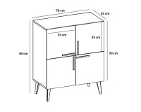 Dulăpior Hanah Home Makro Anthracite imaginea #5 — magazin online Desire.md