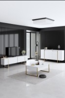 Тумба Hanah Home Luxe White/Gold фото №2 — интернет-магазин Desire.md