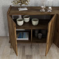 Dulăpior Hanah Home Elegante 1600 Walnut imaginea #4 — magazin online Desire.md
