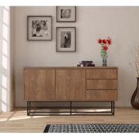 Тумба Hanah Home Ruba Walnut/Black