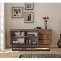 Dulăpior Hanah Home Ruba Walnut/Black imaginea #2 — magazin online Desire.md