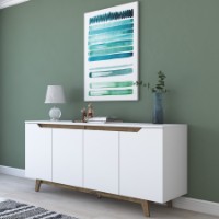 Тумба Hanah Home GD102 1874 White/Walnut фото №2 — интернет-магазин Desire.md