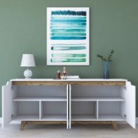 Тумба Hanah Home GD102 1874 White/Walnut фото №5 — интернет-магазин Desire.md