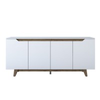 Тумба Hanah Home GD102 1874 White/Walnut фото №8 — интернет-магазин Desire.md