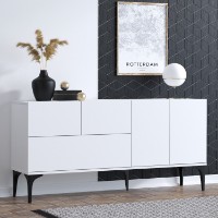 Dulăpior Hanah Home Glise Dec0023 White/Black imaginea #2 — magazin online Desire.md