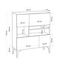 Dulăpior Hanah Home Krista Sapphire Oak imaginea #5 — magazin online Desire.md