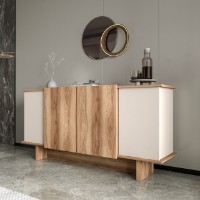 Dulăpior Hanah Home Diana Sand/Walnut imaginea #4 — magazin online Desire.md