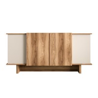Dulăpior Hanah Home Diana Sand/Walnut imaginea #5 — magazin online Desire.md