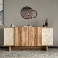 Dulăpior Hanah Home Diana Travertine/Walnut