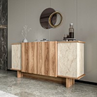 Тумба Hanah Home Diana Travertine/Walnut фото №4 — интернет-магазин Desire.md