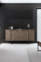 Dulăpior Hanah Home Luxe Walnut/Black imaginea #3 — magazin online Desire.md