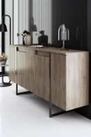 Dulăpior Hanah Home Luxe Walnut/Black imaginea #4 — magazin online Desire.md