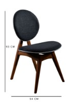 Комплект для столовой Hanah Home Touch v2 Anthracite фото №6 — интернет-магазин Desire.md