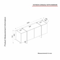 Dulăpior Hanah Home Veyron Travertine/Sandstone imaginea #9 — magazin online Desire.md