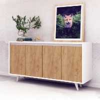 Тумба Hanah Home Nossa Oak/White