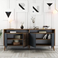Dulăpior Hanah Home Milan Walnut/Anthracite imaginea #3 — magazin online Desire.md