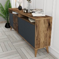 Dulăpior Hanah Home Milan Walnut/Anthracite imaginea #4 — magazin online Desire.md