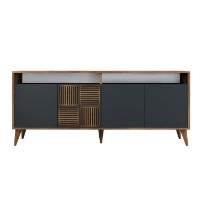 Dulăpior Hanah Home Milan Walnut/Anthracite imaginea #6 — magazin online Desire.md