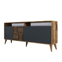 Dulăpior Hanah Home Milan Walnut/Anthracite imaginea #7 — magazin online Desire.md