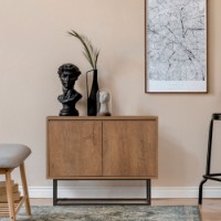Тумба Hanah Home Zuri Walnut/Black