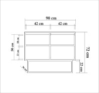 Dulăpior Hanah Home Zuri Walnut/Black imaginea #8 — magazin online Desire.md