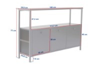 Dulăpior Hanah Home Solace Oak/Black imaginea #9 — magazin online Desire.md