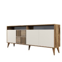 Dulăpior Hanah Home Milan Walnut/Cream imaginea #6 — magazin online Desire.md