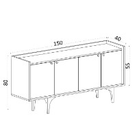 Dulăpior Hanah Home Navi Sapphire Oak imaginea #5 — magazin online Desire.md