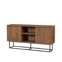 Dulăpior Hanah Home Zela Walnut/Black imaginea #3 — magazin online Desire.md