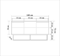 Dulăpior Hanah Home Zela Walnut/Black imaginea #7 — magazin online Desire.md