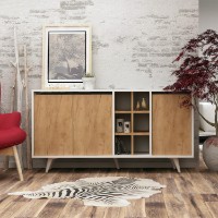 Тумба Hanah Home Prava Oak/White