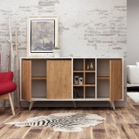 Dulăpior Hanah Home Prava Oak/White imaginea #2 — magazin online Desire.md