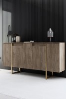 Dulăpior Hanah Home Luxe Walnut/Gold
