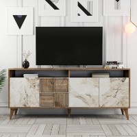 Dulăpior Hanah Home Milan Walnut/White Marble imaginea #5 — magazin online Desire.md