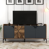 Dulăpior Hanah Home Venedik Walnut/Anthracite imaginea #5 — magazin online Desire.md