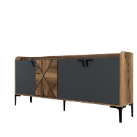 Dulăpior Hanah Home Venedik Walnut/Anthracite imaginea #6 — magazin online Desire.md