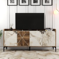 Dulăpior Hanah Home Venedik Walnut/White Marble imaginea #5 — magazin online Desire.md