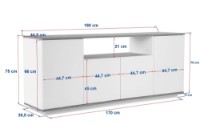 Тумба Hanah Home Arista Cashmere/Atlantic Pine фото №9 — интернет-магазин Desire.md
