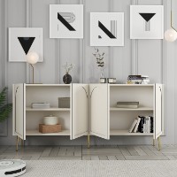 Dulăpior Hanah Home Lyon 80 Cream/Gold imaginea #2 — magazin online Desire.md