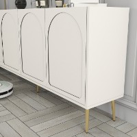 Dulăpior Hanah Home Lyon 80 Cream/Gold imaginea #4 — magazin online Desire.md