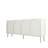 Dulăpior Hanah Home Lyon 80 Cream/Gold imaginea #6 — magazin online Desire.md