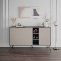 Dulăpior Hanah Home Clara Anthracite/Light Mocha